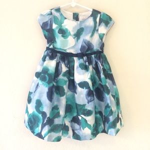 Gymboree blue watercolor dress 3t